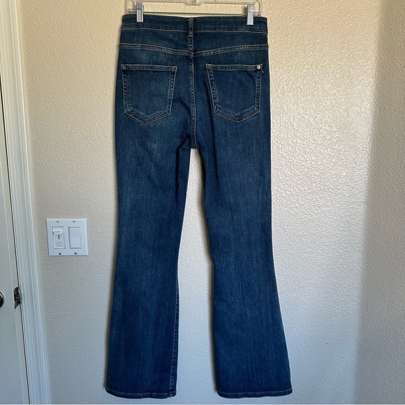 Pilcro Anthropologie Bootcut High Rise Blue Flared Jeans Size 28 - Picture 5 of 13